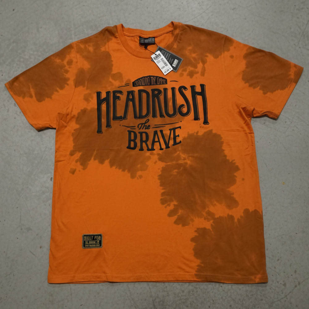 *HEADRUSH* (Orange-Wash) ~The Brave~ 3D Print Short Sleeve T-Shirts gallery