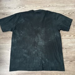 The Mountain Three Wolf USA Moon T Shirt Mens XLarge Black Tie Dye