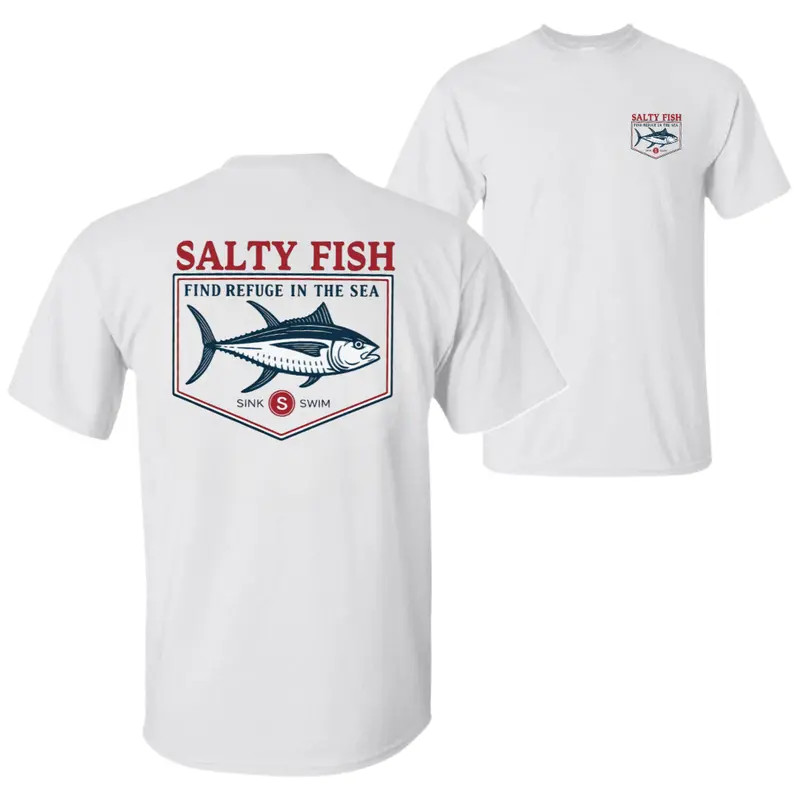 Saltwater Fishing T-Shirt, Offshore Ocean Angler Graphic Tee gallery