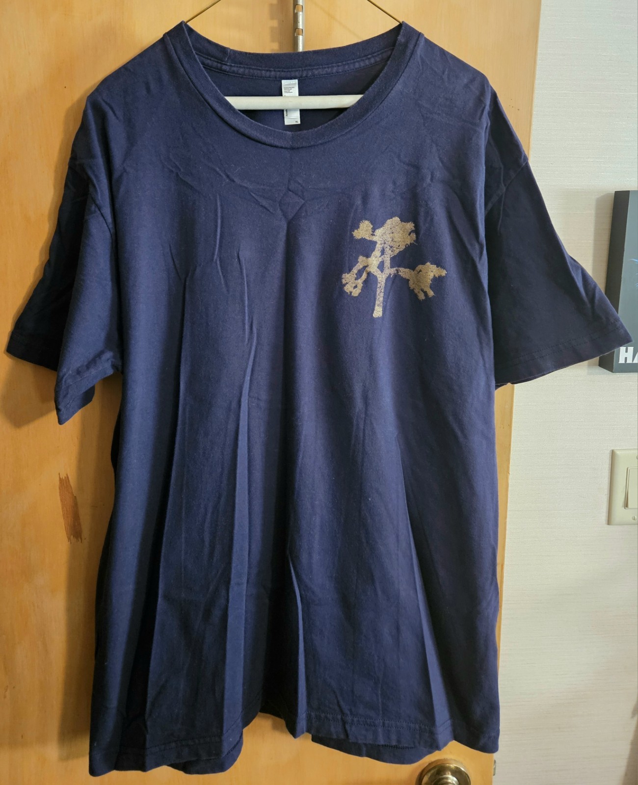 U2 The Joshua Tree 2017 North America Tour Navy Blue Short Sleeve T-Shirt Sz XL