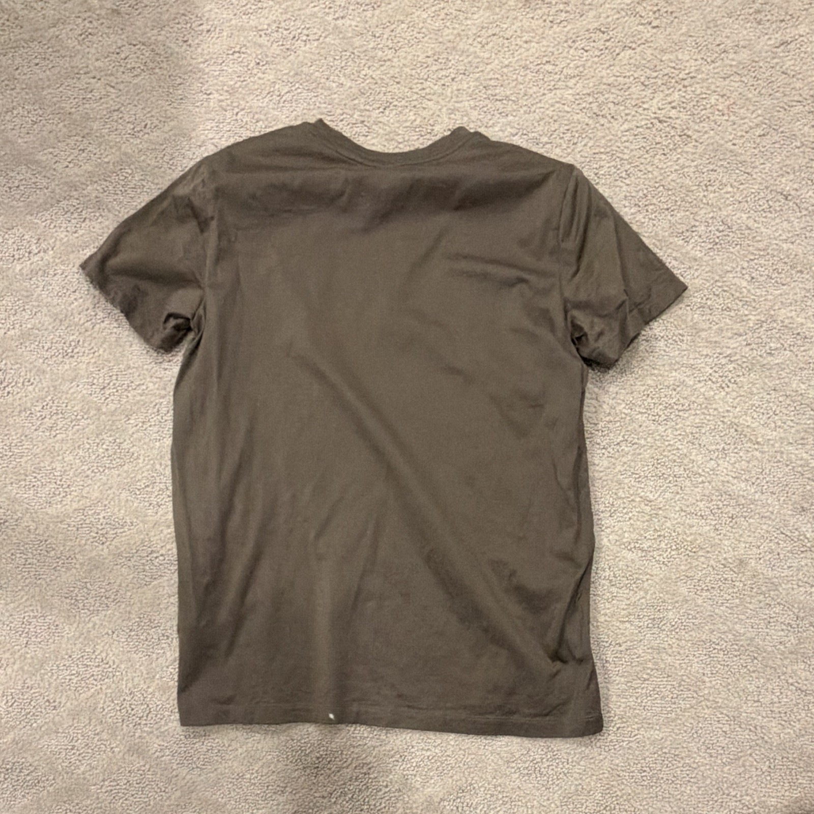 Moncler Men’s Gray Solid Crew Neck Short Sleeve Logo T-Shirt Size M gallery