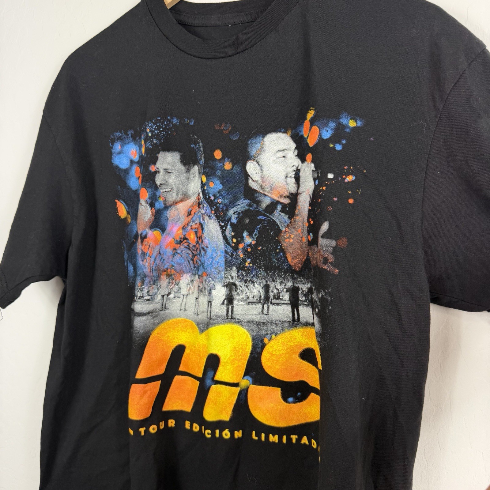 Banda MS Tour Edicion Limitada Graphic T-Shirt Mens Large Black Concert Tee gallery