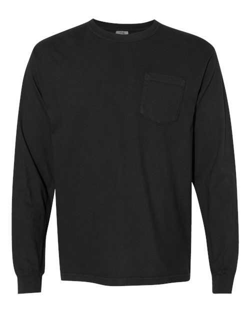 Comfort Colors 4410 Unisex Garment-Dyed Heavyweight Long Sleeve Pocket T-Shirt gallery