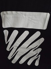 Off Wht Thick Scribble Lines Logo Black T-Shirt Cotton Regular Fit S/M/L/XL T25