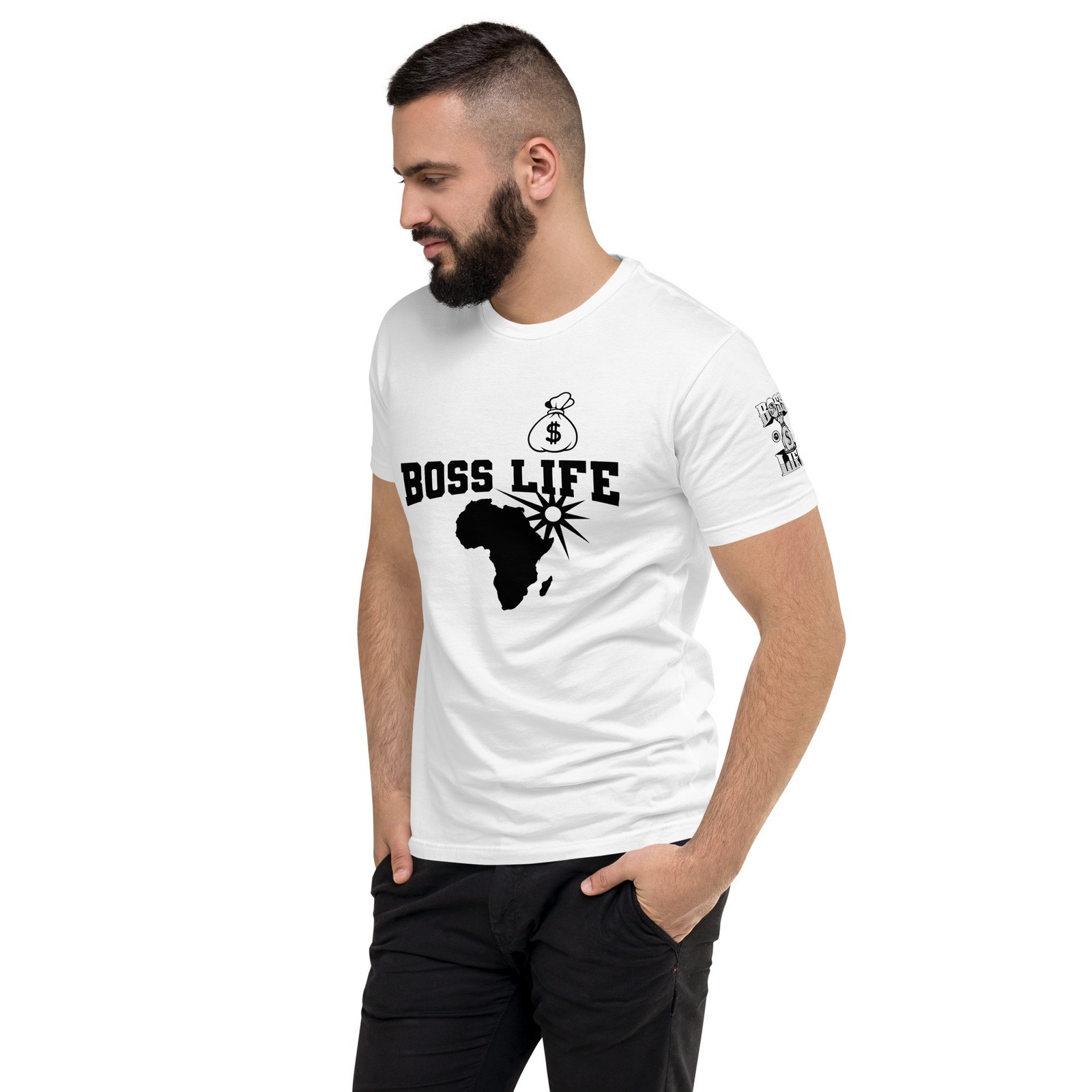 Boss Life African Money, egyptian pharaoh back Short Sleeve T-shirt gallery