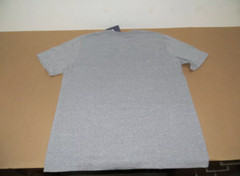 NIKE Men’s JUST DO IT Short Sleeve Crew Collar Gray & Orange Swoosh T-Shirt New