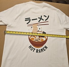 NWT Common People HOT RAMEN 100% COTTON TSHIRT XL WHITE