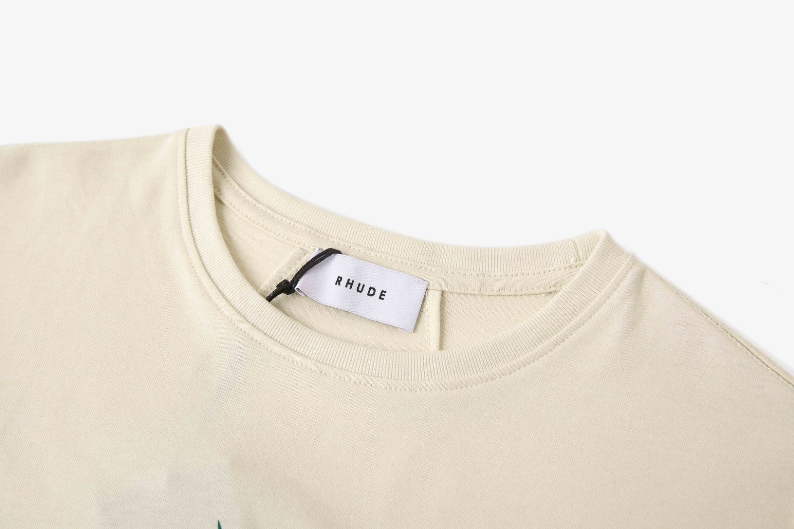 RHUDE Coastal Sunset Retro Poster Men Women Short sleeved T-shirt White gallery