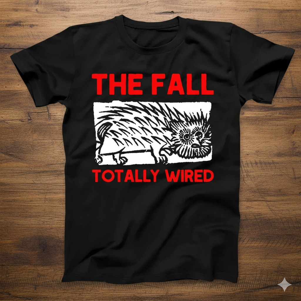 The Fall Totally Wired T-Shirt Black Post Punk Band Graphic Unisex Tee - T842 gallery