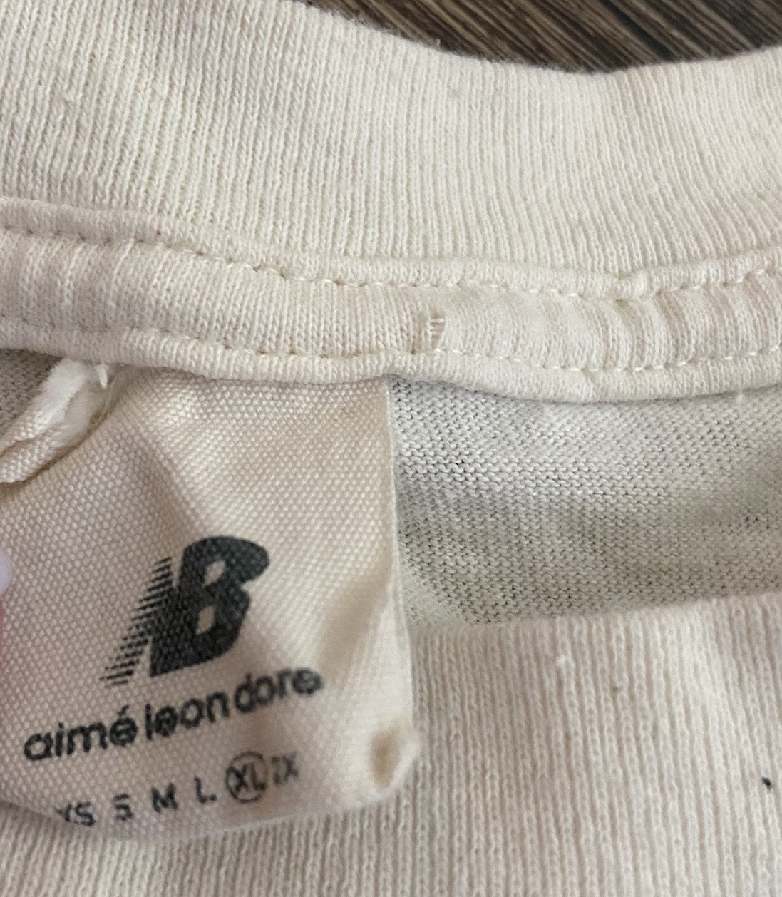 Aime Leon Dore ALD New Balance White SONNY Basketball League L/S Tee T-Shirt XL gallery