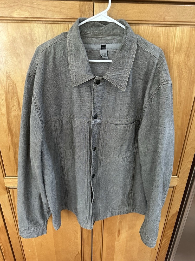 Vintage 2XL Oversized 56” Marithe Francois Girbaud Gray Denim Jean Jacket
