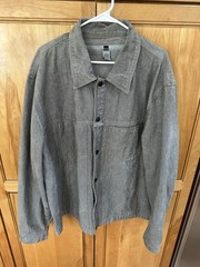 Vintage 2XL Oversized 56” Marithe Francois Girbaud Gray Denim Jean Jacket