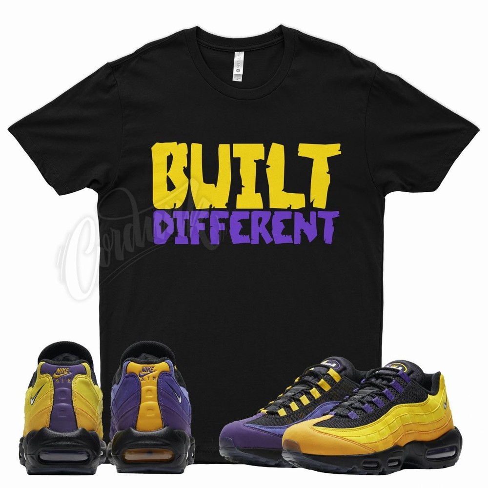 BUILT T Shirt for N LeBron Air Max 95 Home Team Lakers Court Purple Yellow