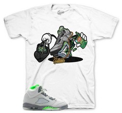Green Bean Sneaker T Shirt Fly Kicks Streetwear Graphic Tee Unisex