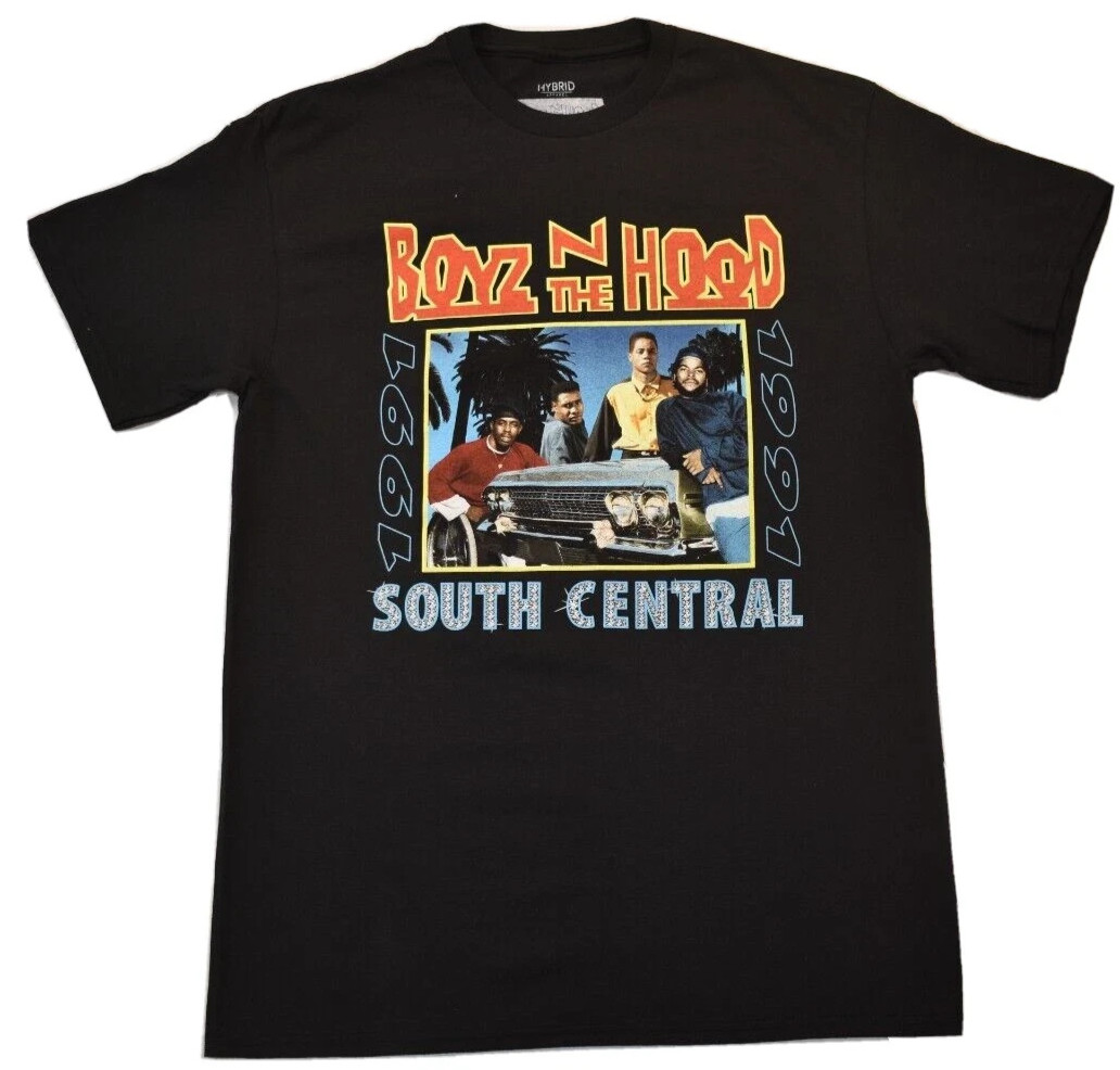 Hybrid Boyz N The Hood Mens South Central 1991 Movie Graphic Black Shirt New M,L gallery