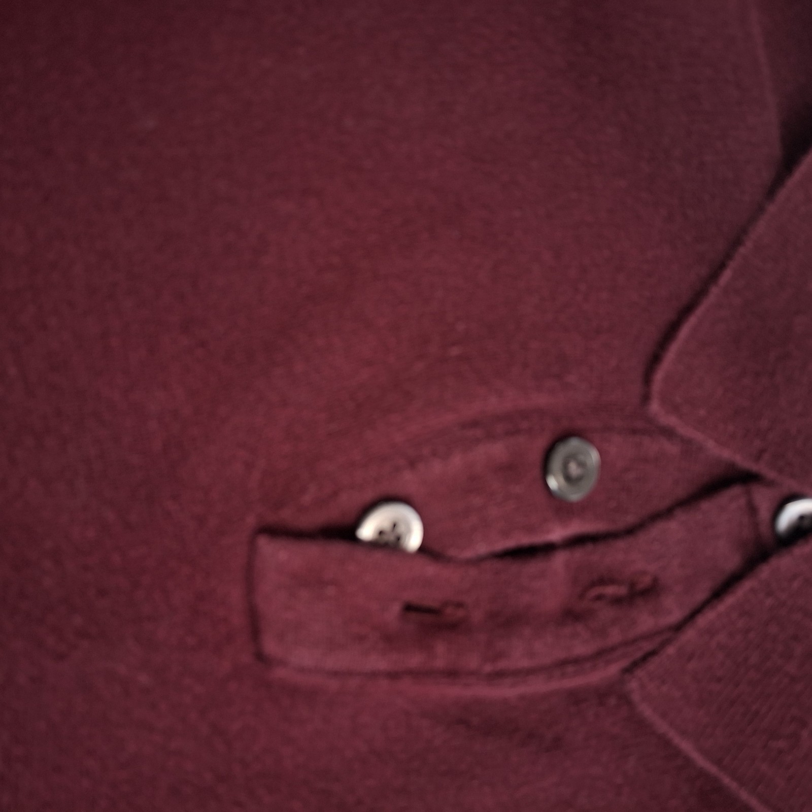 Eddie Bauer Men's Polo Sweater MT Medium Tall Burgundy Long Sleeve Knit Cotton gallery