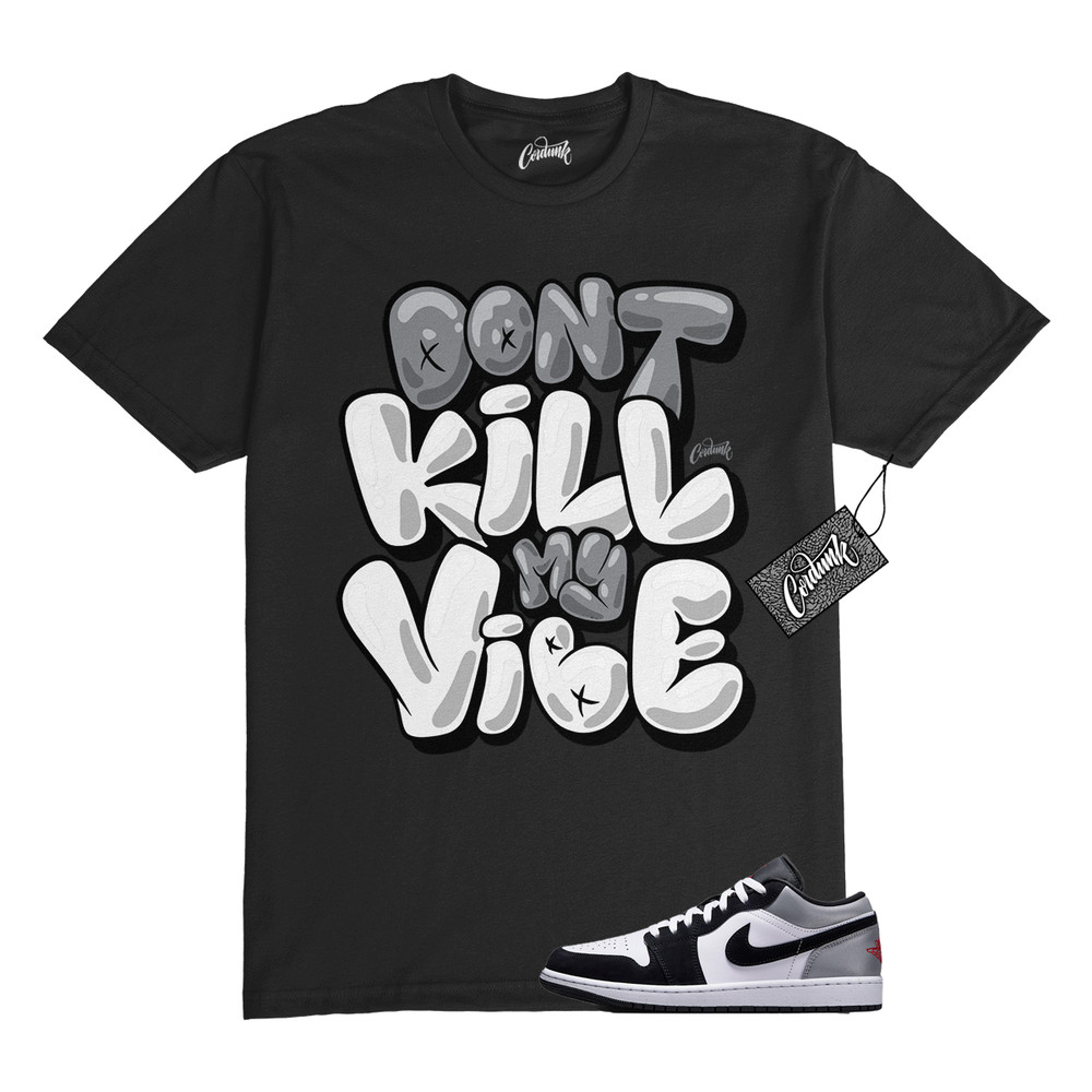 1 Black Matte Silver White Fire Red T Shirt Match DKMV