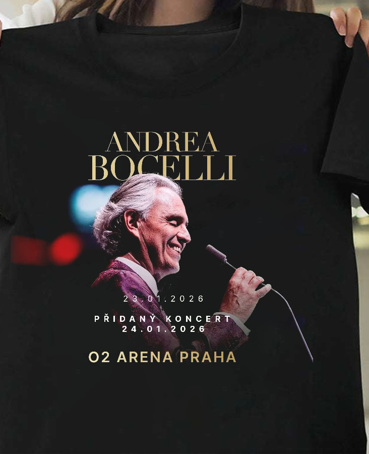 Andrea Bocelli in Concert - January 23 & 24, 2026 Black Shirt S-5XL CS173 gallery