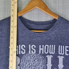 Mason Jar Label This Is How We Roll Tumbleweed T-Shirt Men 2XL Heather Blue Soft