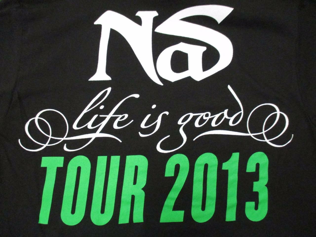 New NAS "Life is Good Tour 2013 Mens Adult Sizes S-M Band Black Concert Shirt gallery
