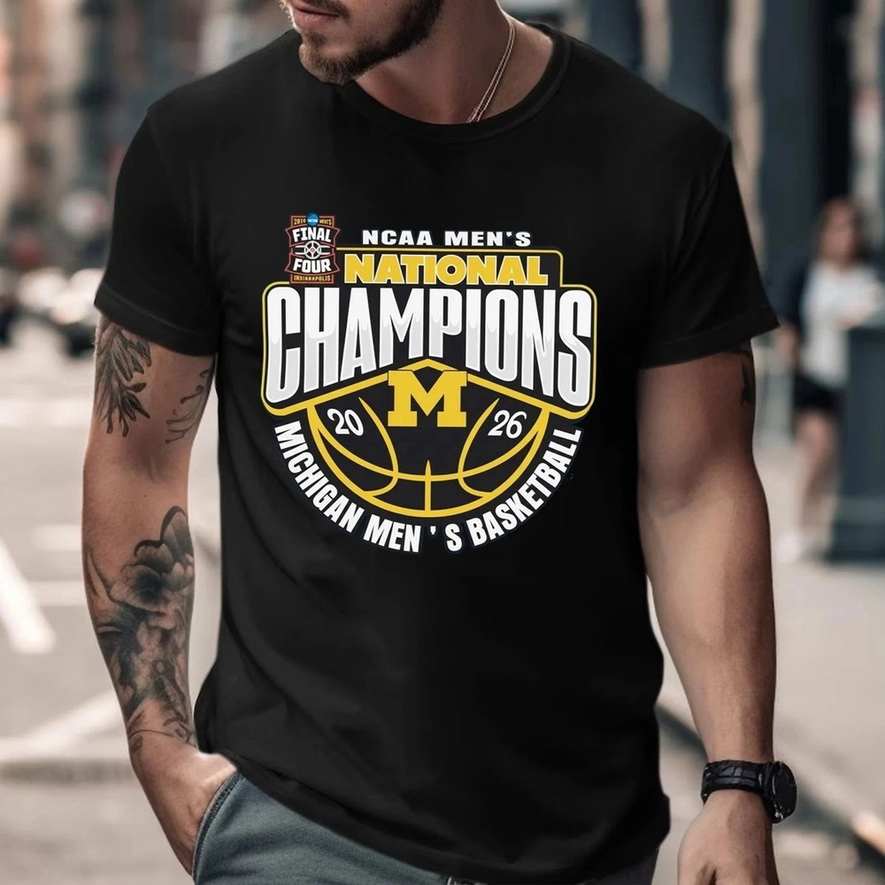 Michigan Wolverines 2026 Basketball Champ T-Shirt | S – 4XL