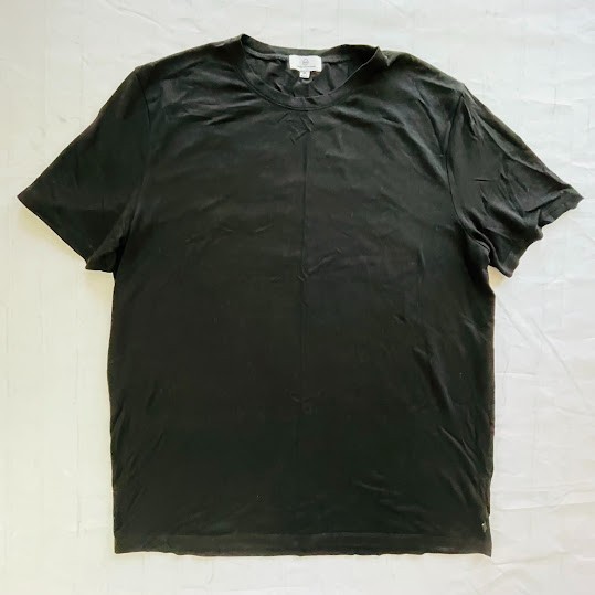 AG Adriano Goldschmied Bryce Crew Tee Mens XL Black Short Sleeve Relaxed Fit