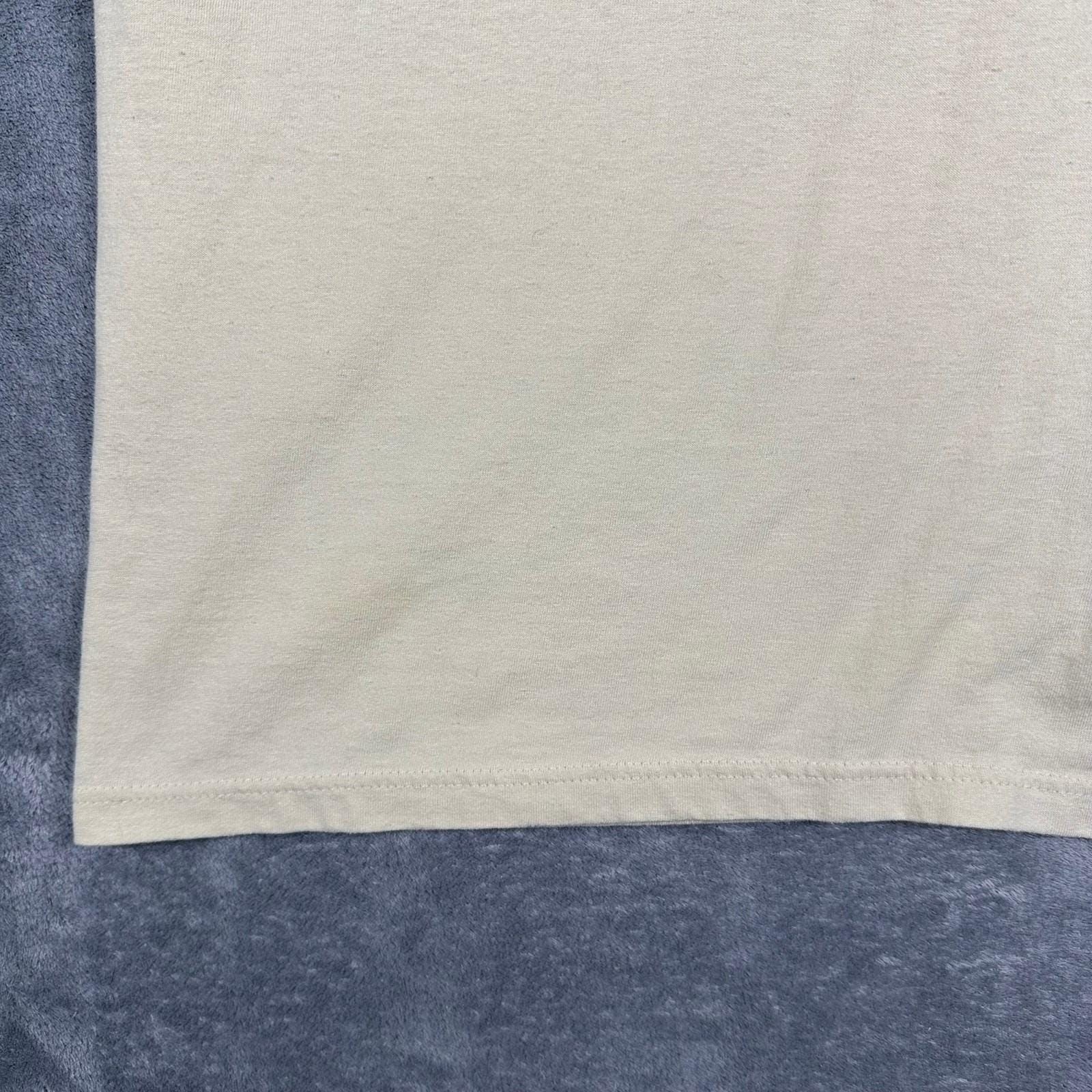 VINTAGE 90s Myrtle Beach Club Puff Print T-Shirt Mens XXL Cream Made in USA gallery