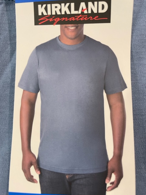 KIRKLAND MEN'S PERUVIAN PIMA COTTON TEE T-SHIRT(DUSTY BLUE SMALL)NWT gallery