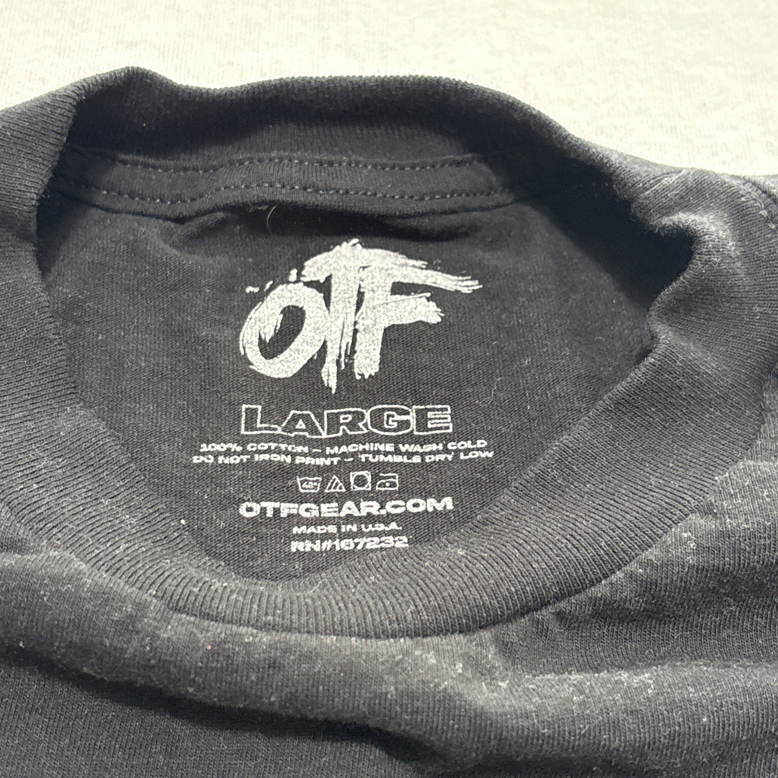 Lil Durk Only The Family OTF T Shirt Rap Black Graphic Logo Mens Large 7220 gallery