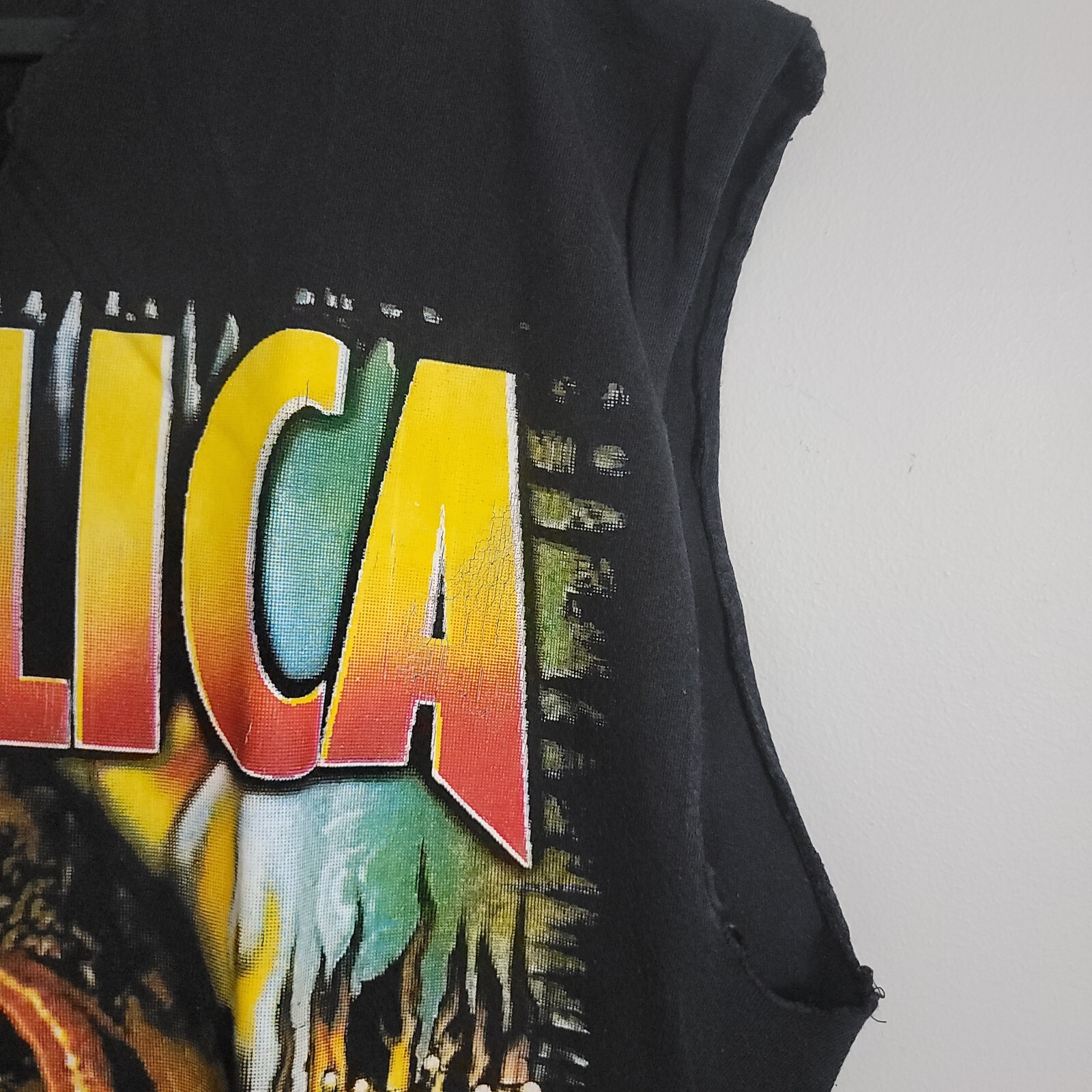 Vintage Metallica Mexican Boot Rock Revolution Revolucion Cut Sleeves T-shirt gallery
