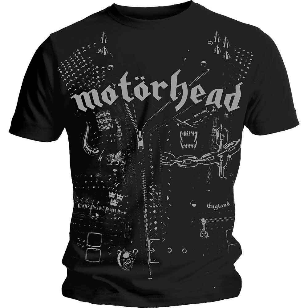 Motorhead Leather Jacket T-Shirt Black New