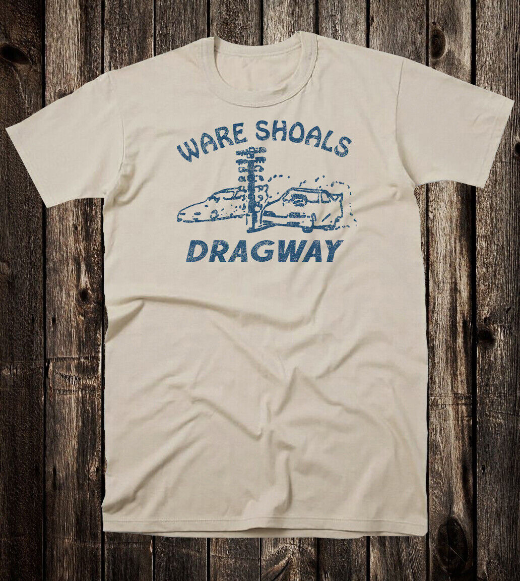 Retro Hot Rod Tee T Shirt 100% Cotton Drag Race Racing Ware Shoals Dragway SC gallery
