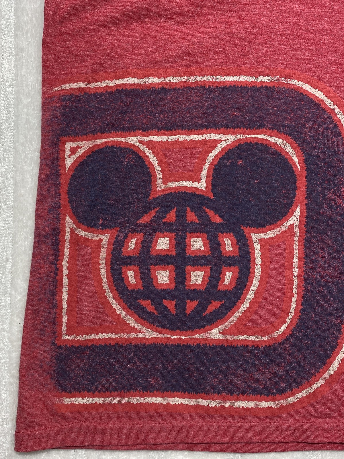 Disney Parks Shirt Mens 3XL Red Mickey Mouse 1971 Logo Hanes ComfortBlend gallery