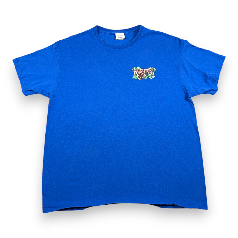 Rainforest Cafe Shirt Adult EXTRA LARGE Blue Orlando Florida USA Y2K gallery