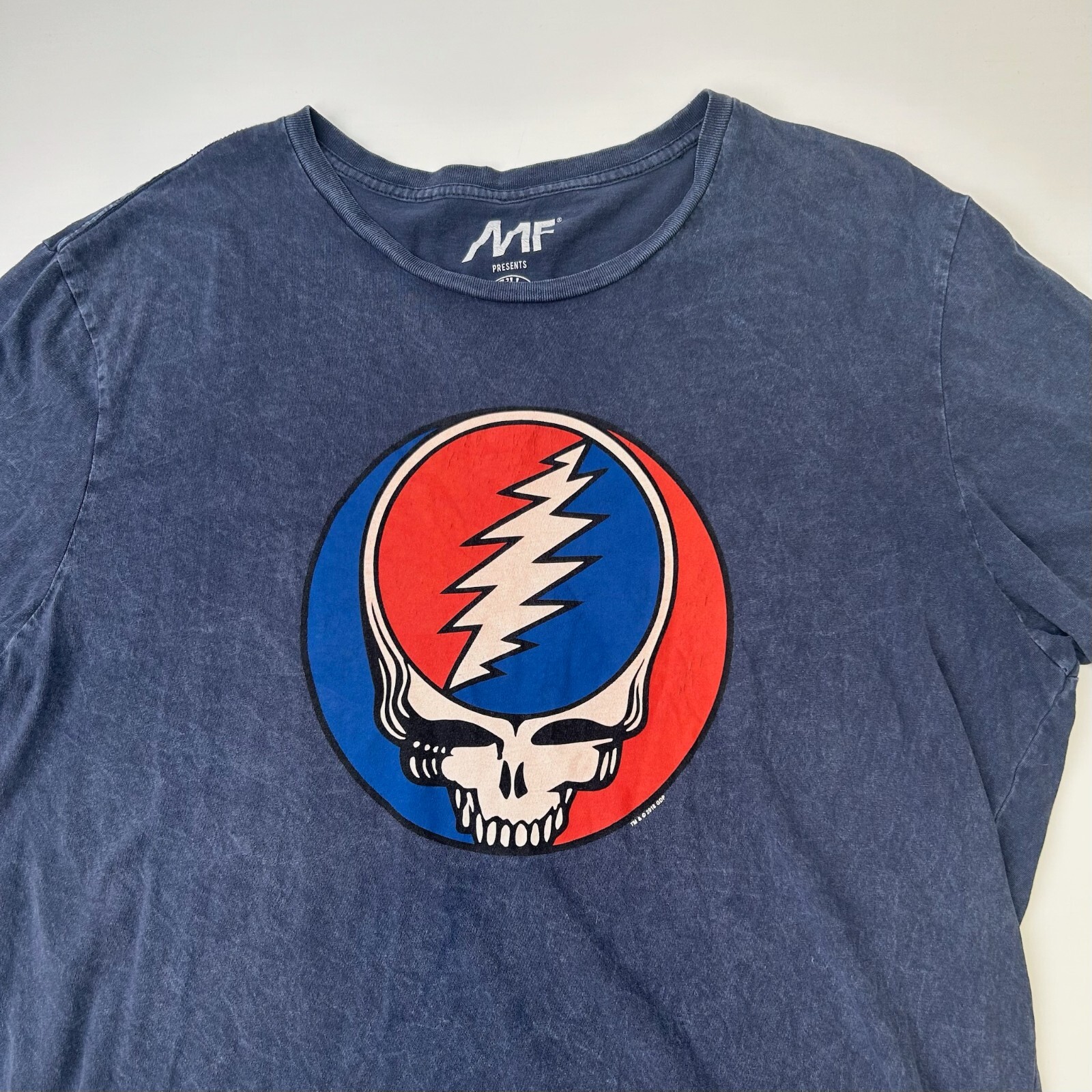 Grateful Dead Shirt Men XXL Classic Head Logo Skull Distress Retro Work Party Go gallery