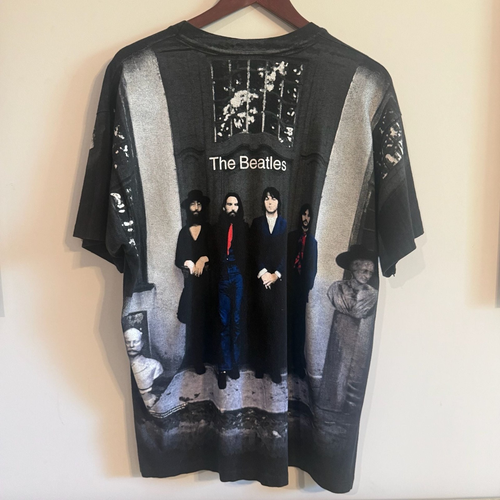 Vintage 90s The Beatles Hey Jude All Over Print AOP Shirt gallery
