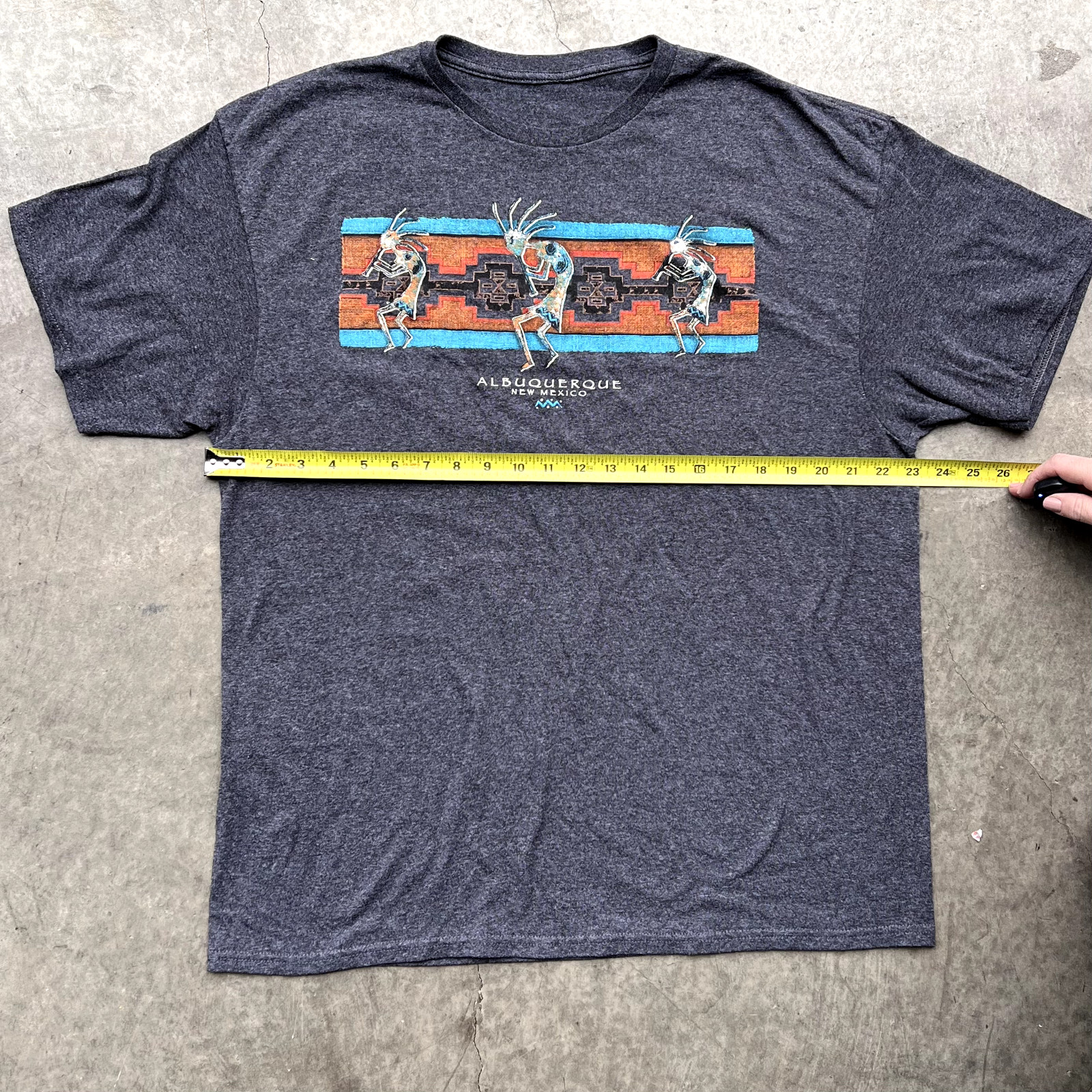 Eco Mountain Albuquerque Southwestern Kokopelli Native American T-Shirt Mens XL gallery