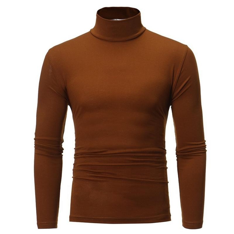 Men’s Long Sleeve Mock Neck Base Layer Shirts Winter Thermal Tops Undershirt