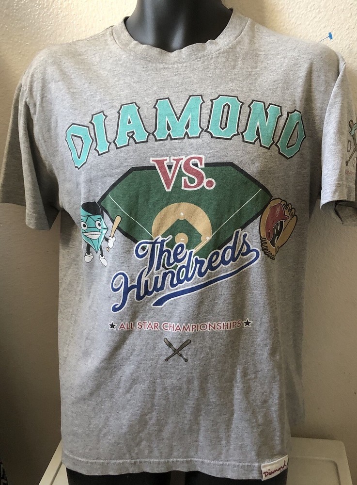 Diamond Supply Co VS The Hundreds All Star Championship Baseball Men’s T-Shirt M