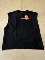 YoungLA Elevated Essentials Cut Off, Black Wash Size Large