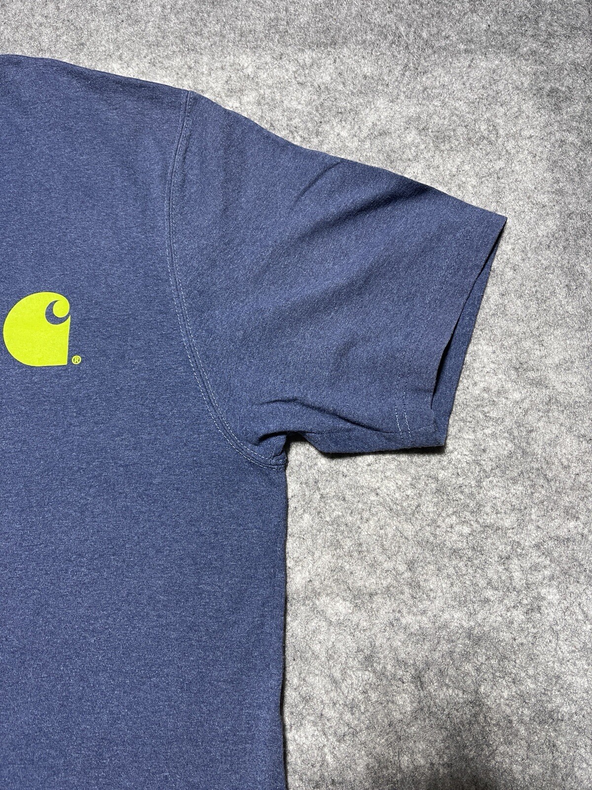 Carhartt Blue Green Type Spellout Work Wear Seattle Pro Team PNW Shirt L Loose gallery