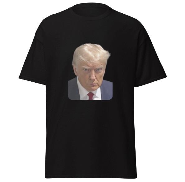 Trump Mugshot Black T Shirt High Resolution Medium