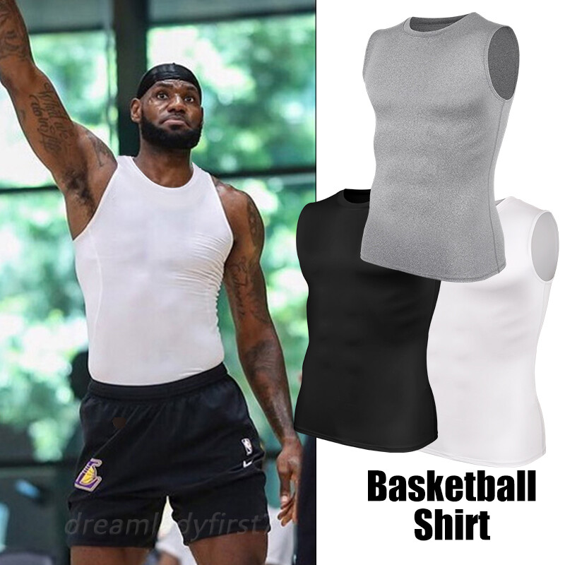 Men's Cool Dry Compression Base Layer Tank Top Sports Running Basketball Workout gallery