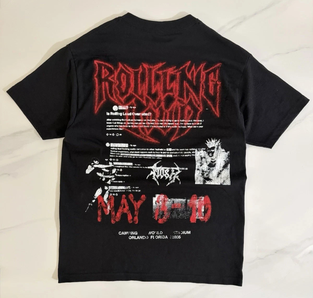 Rolling Loud 2026 Orlando Presale Graphic T-Shirt – All Sizes – S M L XL XXL