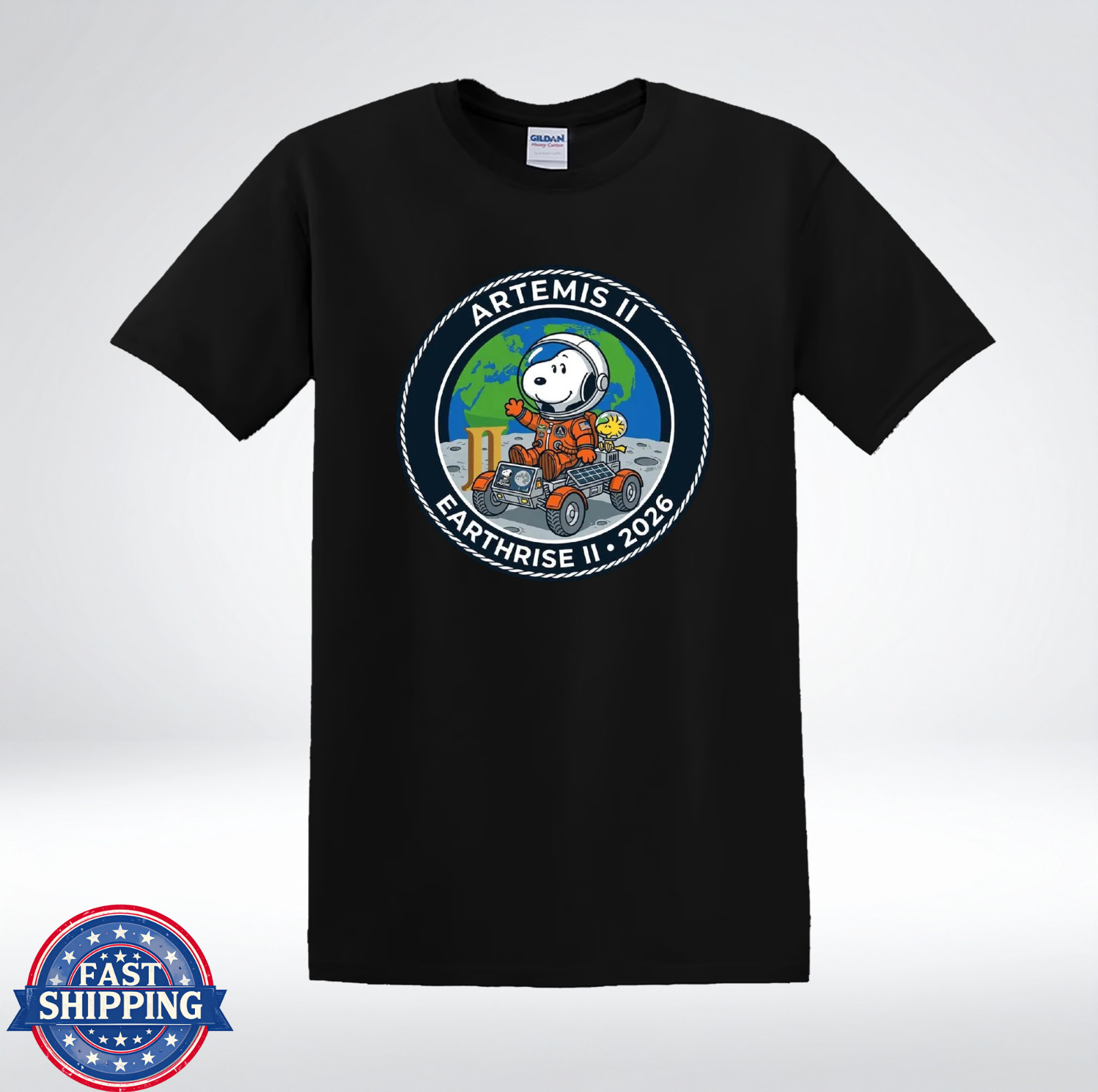 Cute Dog Astronaut Artemis II 2026 Space Exploration T-Shirt gallery