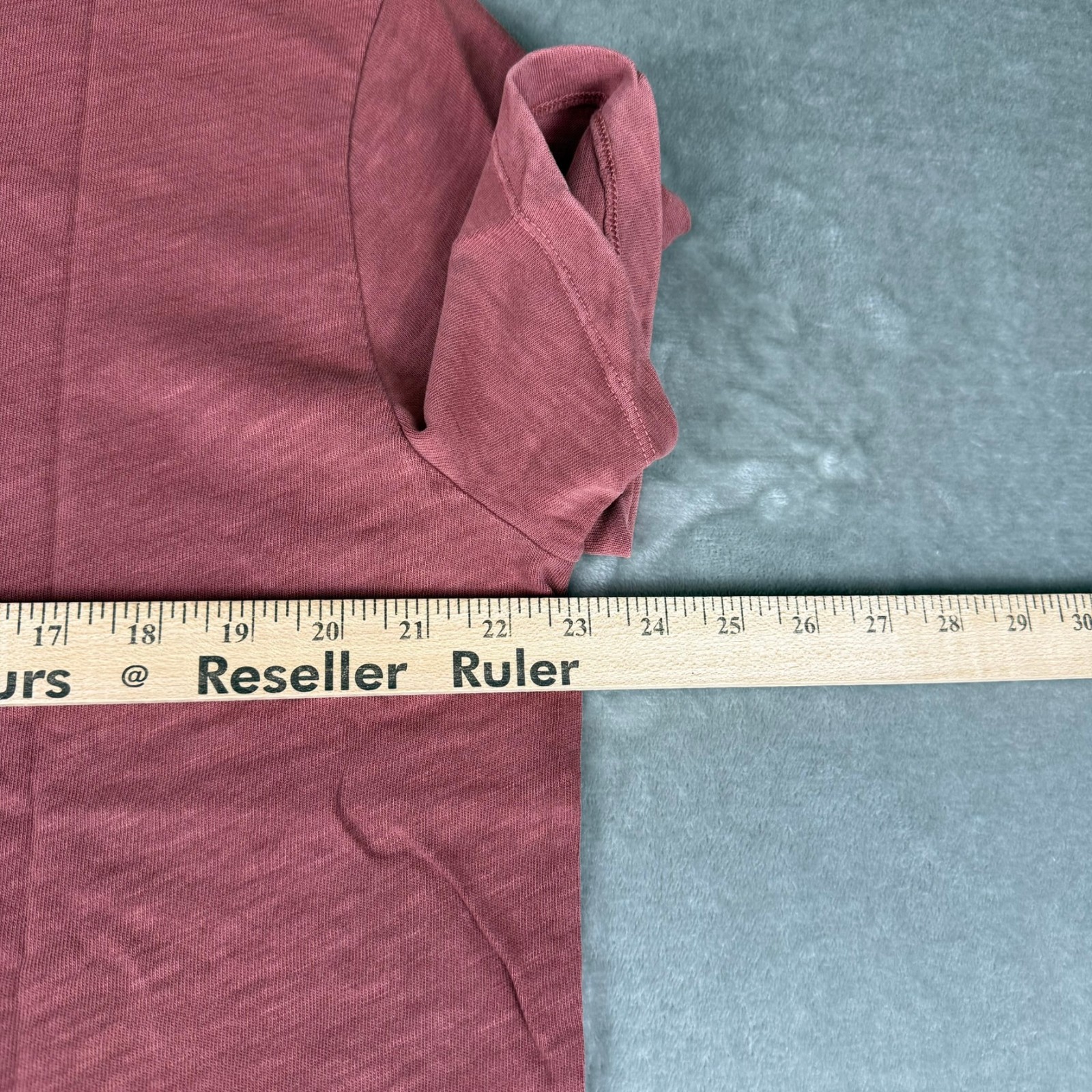 Marine Layer Vintage Heavy Slub Pocket Tee Mens M/L Marge Marsala Red $54 NWT gallery