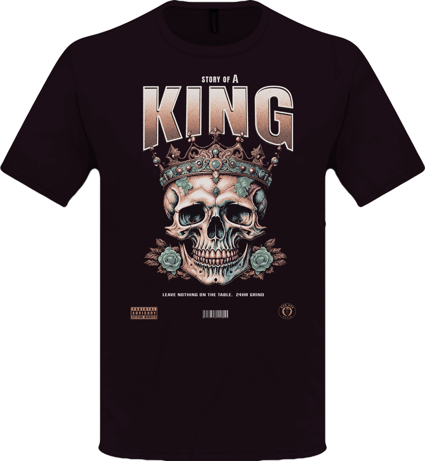 Exclusive graphic t shirts. “Story of A King” . DTF high resolution images.