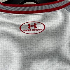 Under Armour Wisconsin Badgers Raglan Shirt Mens Large Grey Athletic Sportswear