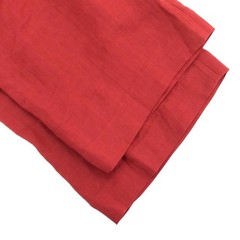 BRUNELLO CUCINELLI Rayon Linen Belted Pants Red 42 ITZC29FKO94I