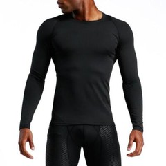 Mens Quick Dry T-Shirt Long Sleeve Compression Base Layer Undershirt Sports Tops